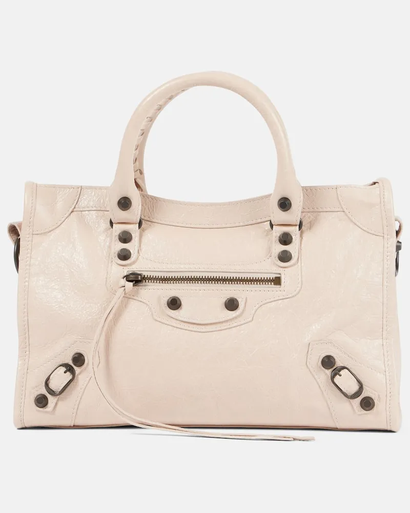Balenciaga Borsa Le City Small in pelle Beige