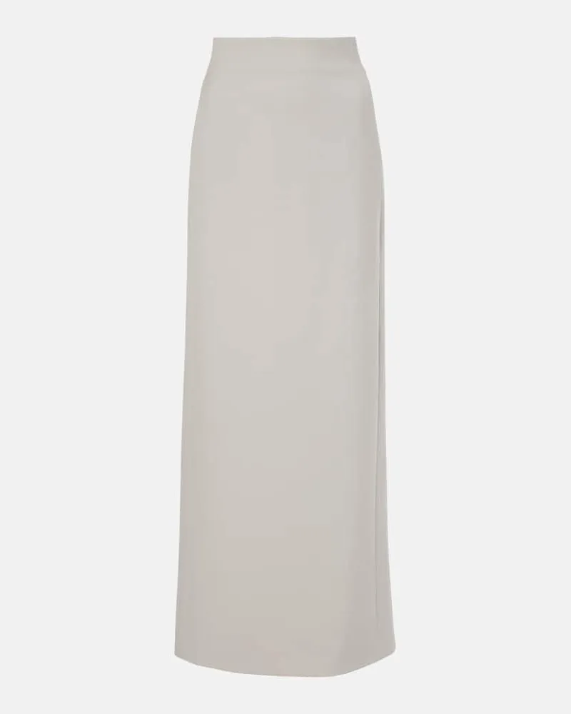 WARDROBE.NYC Gonna lunga Column in lana vergine Grigio