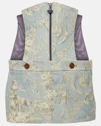 Vivienne Westwood Minigonna Foam Corset in cotone Blu