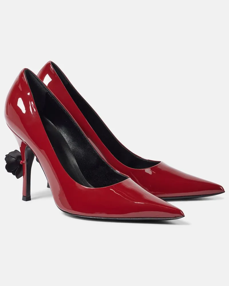Magda Butrym Pumps in vernice con applicazione Rosso