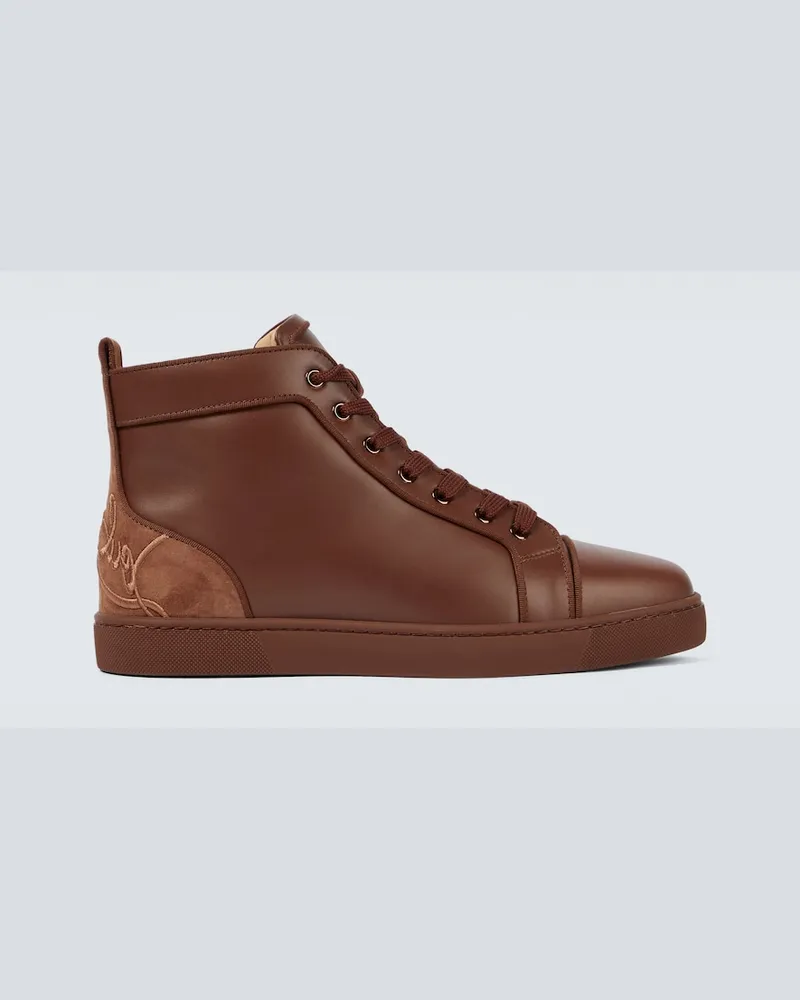 Christian Louboutin Sneakers Fun Louis in pelle Marrone