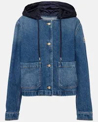 Moncler Giacca di jeans cropped Lampusa Blu