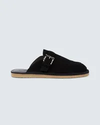 Comme des Garçons Comme des Garçons Homme Slippers in suede Nero