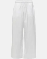 Max Mara Pantaloni a gamba larga Esperia Bianco