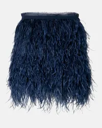 Dorothee Schumacher Minigonna Feathery Volume in georgette Blu