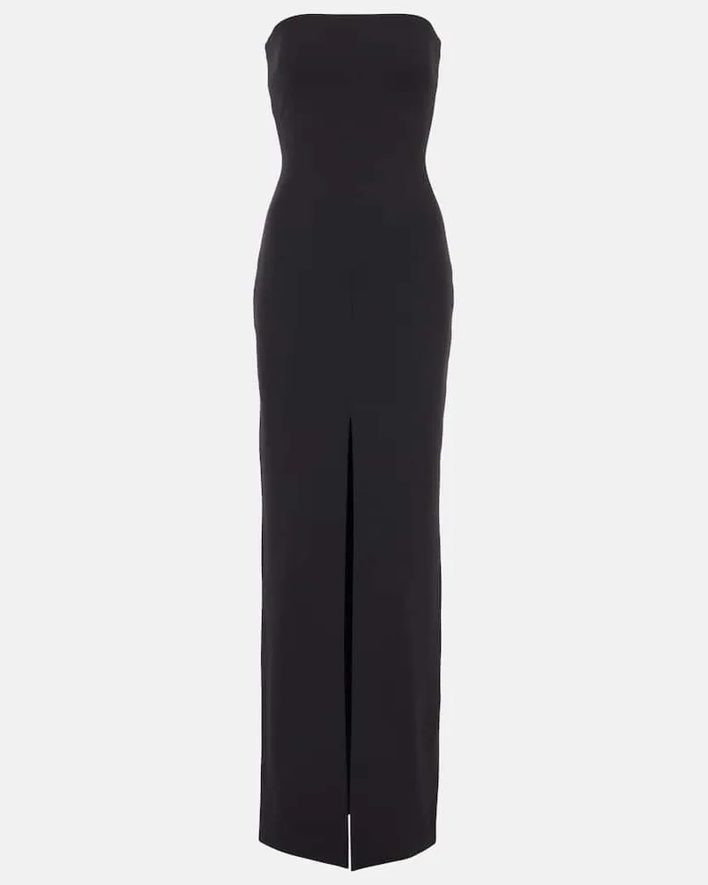 Solace London Abito lungo Bysha in crÃªpe Nero