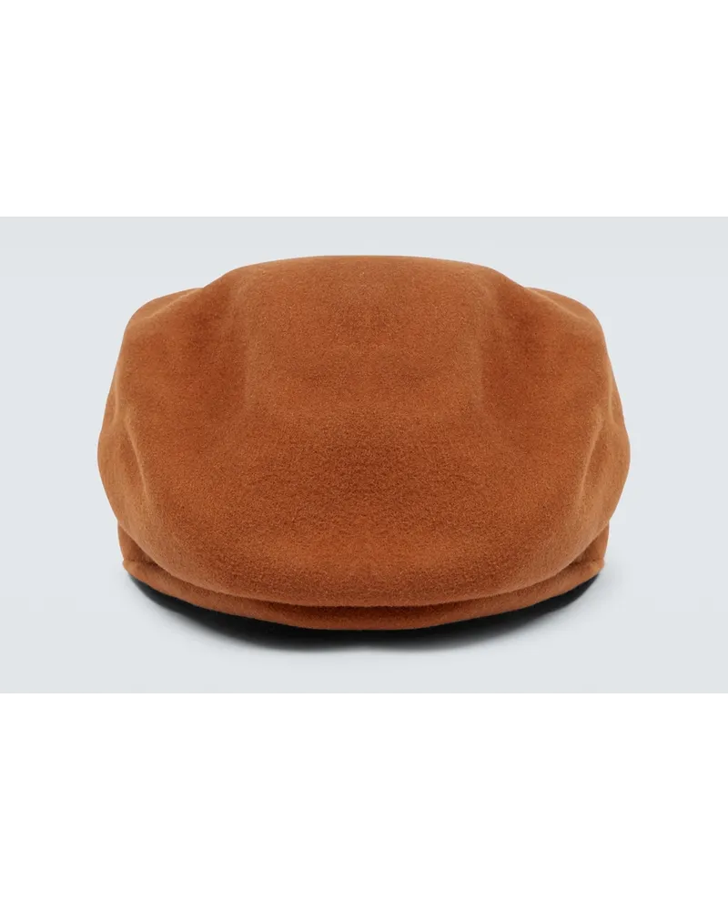 Comme des Garçons Comme des GarÃ§ons Shirt Cappello in feltro di lana Marrone