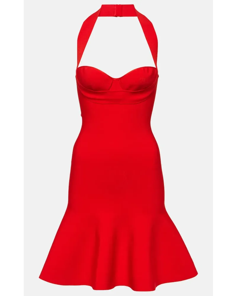 Alaïa AlaÃ¯a Miniabito in maglia Rosso