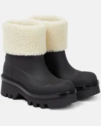 Chloé Chloé Stivaletti Raina con shearling Nero