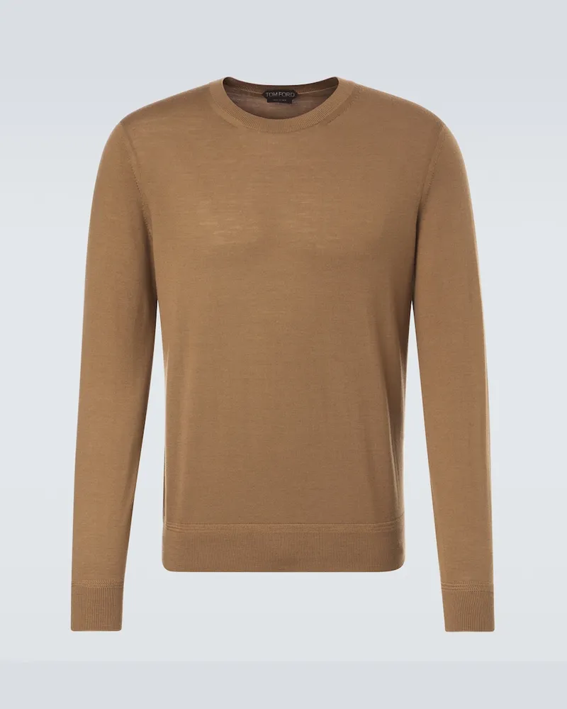 Tom Ford Pullover in lana Marrone