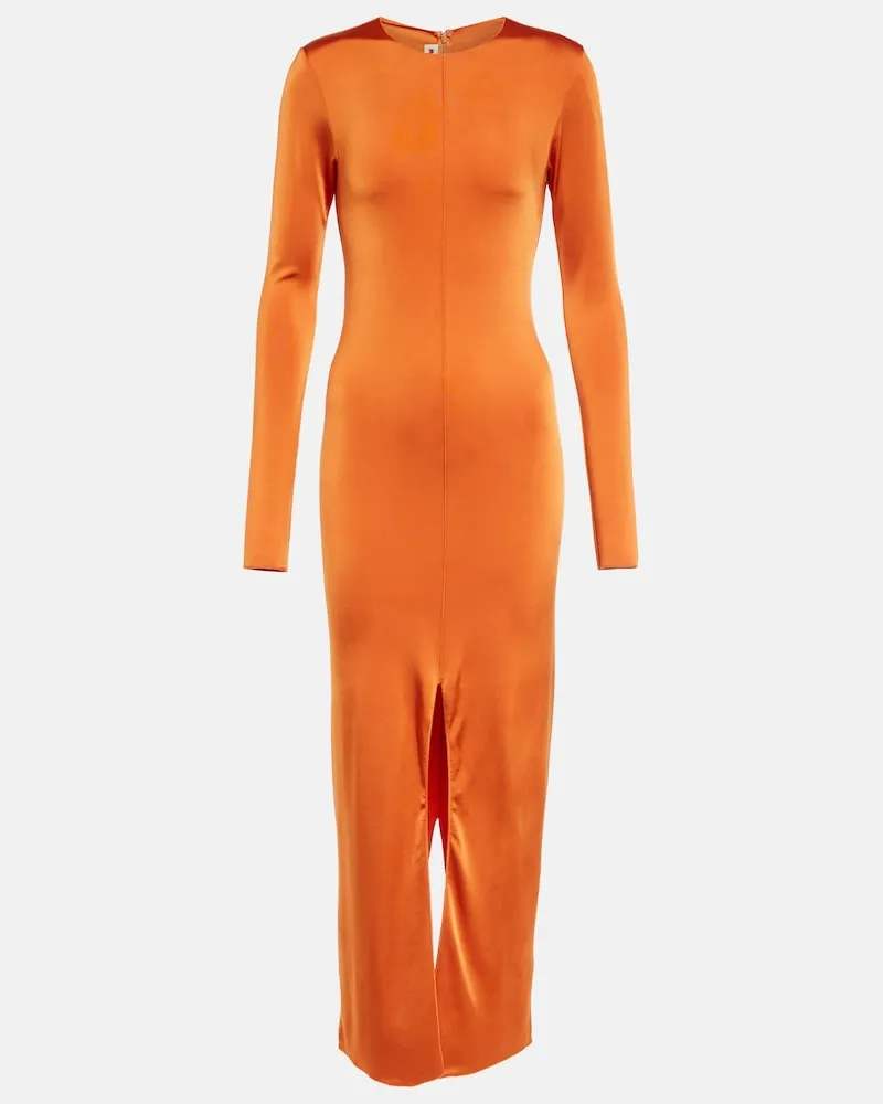 Marni Abito midi in jersey Arancione