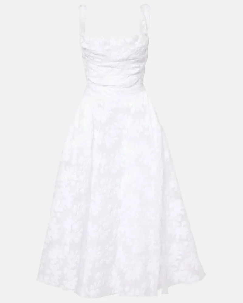 Vivienne Westwood Abito midi in jacquard Bianco