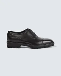 Manolo Blahnik Stringate Oxford Norton in pelle Nero