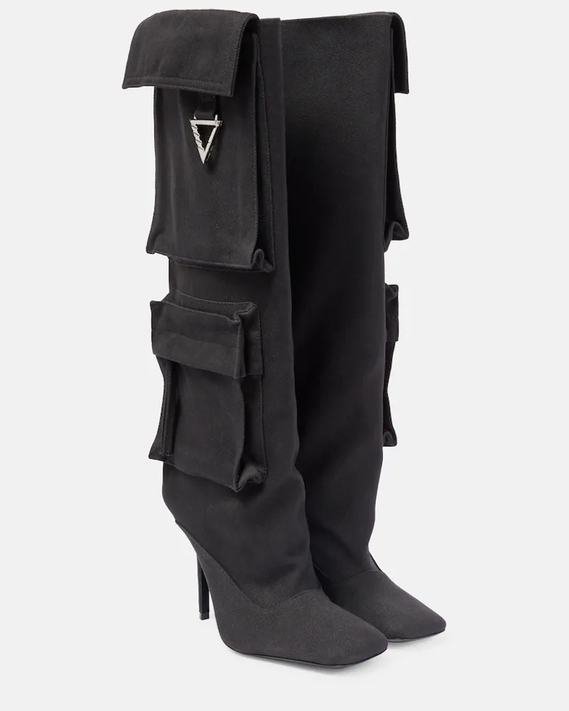 ATTICO Stivali Sienna in canvas Nero