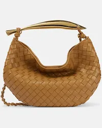 Bottega Veneta Borsa Sardine Small in pelle Marrone