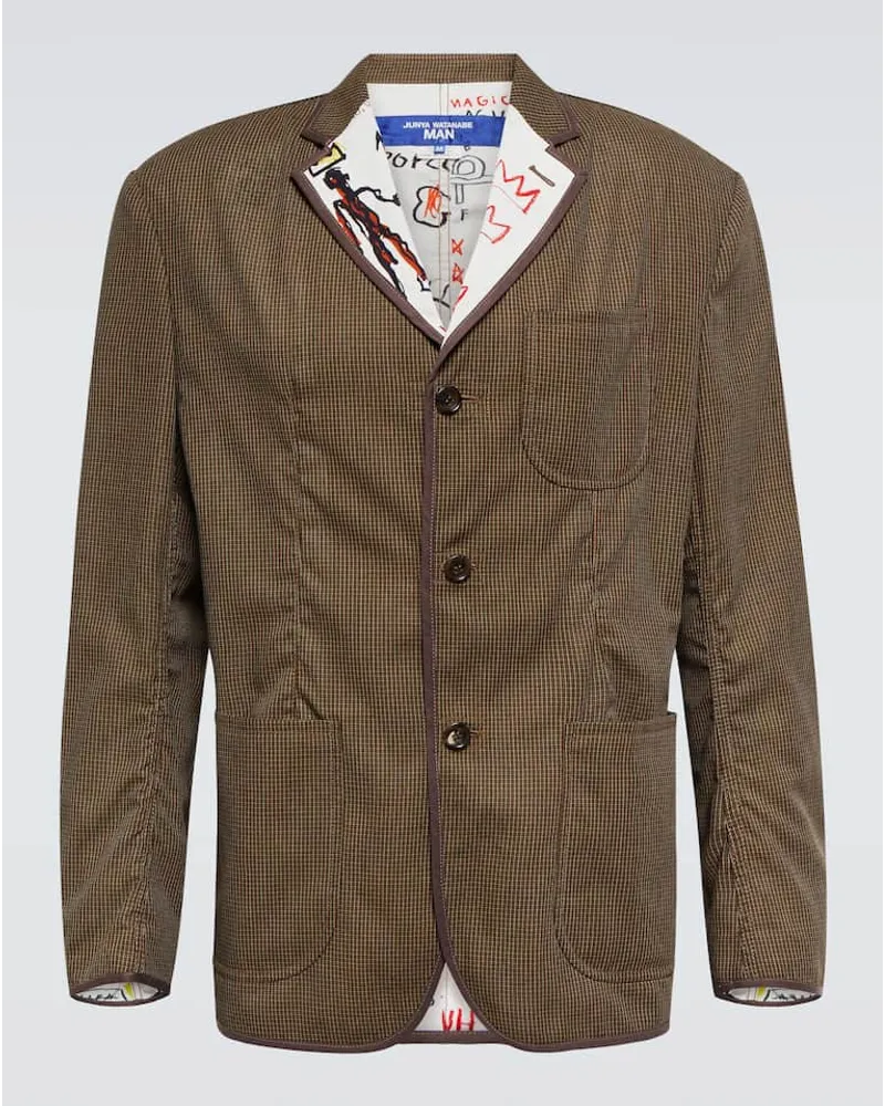 Junya Watanabe Blazer a quadri Multicolore