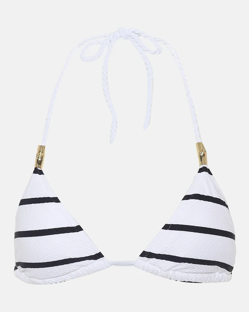 Heidi Klein Top bikini Core Nautical a righe Blu