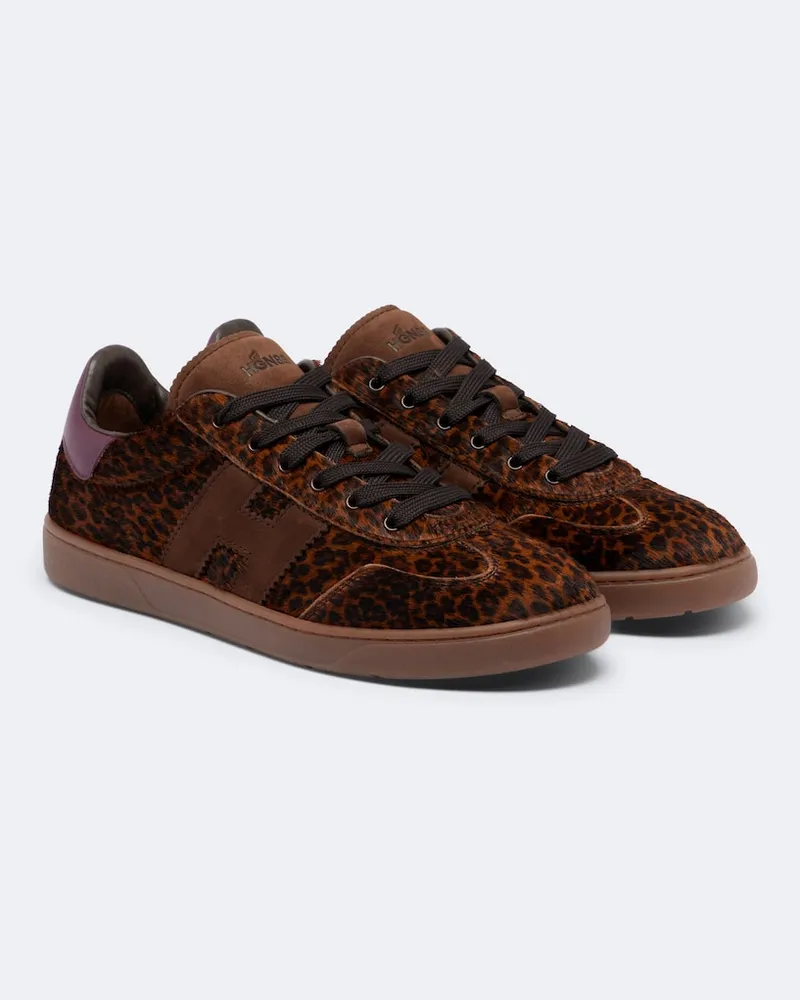 Hogan Sneakers H647 in cavallino Marrone
