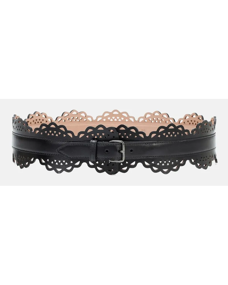 Alaïa AlaÃ¯a Cintura in pelle Nero