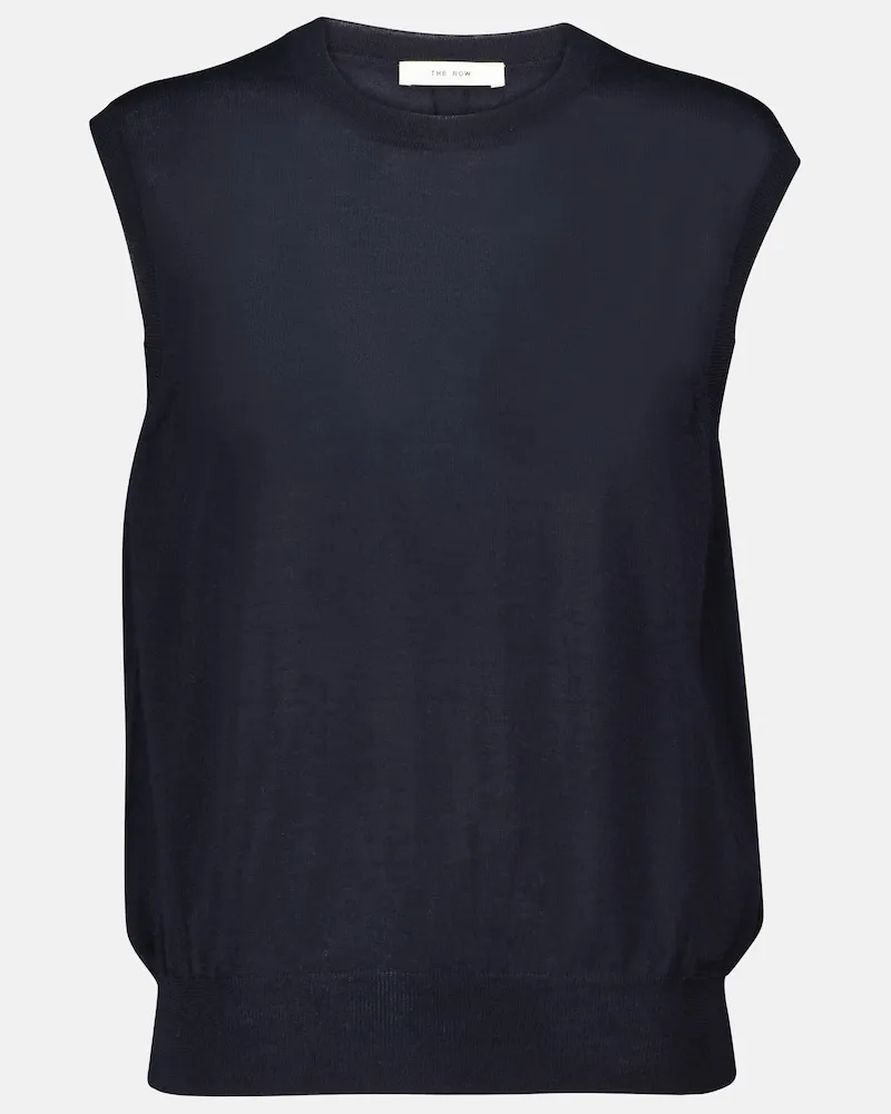 The Row Gilet Balham in cashmere Blu