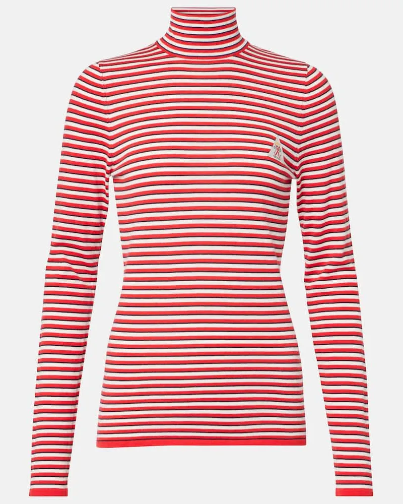 The Upside Dolcevita Raie in cotone a righe Rosso