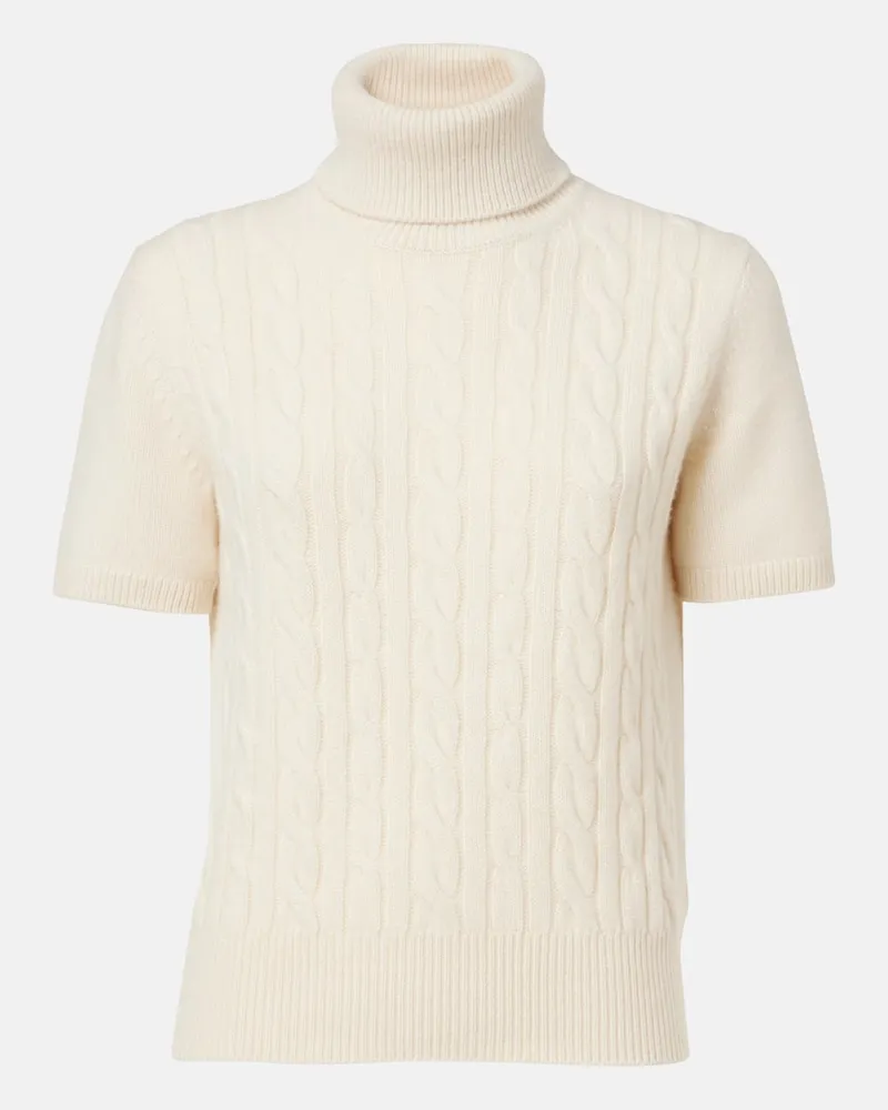 Loro Piana Dolcevita Jubilee in cashmere a trecce Bianco
