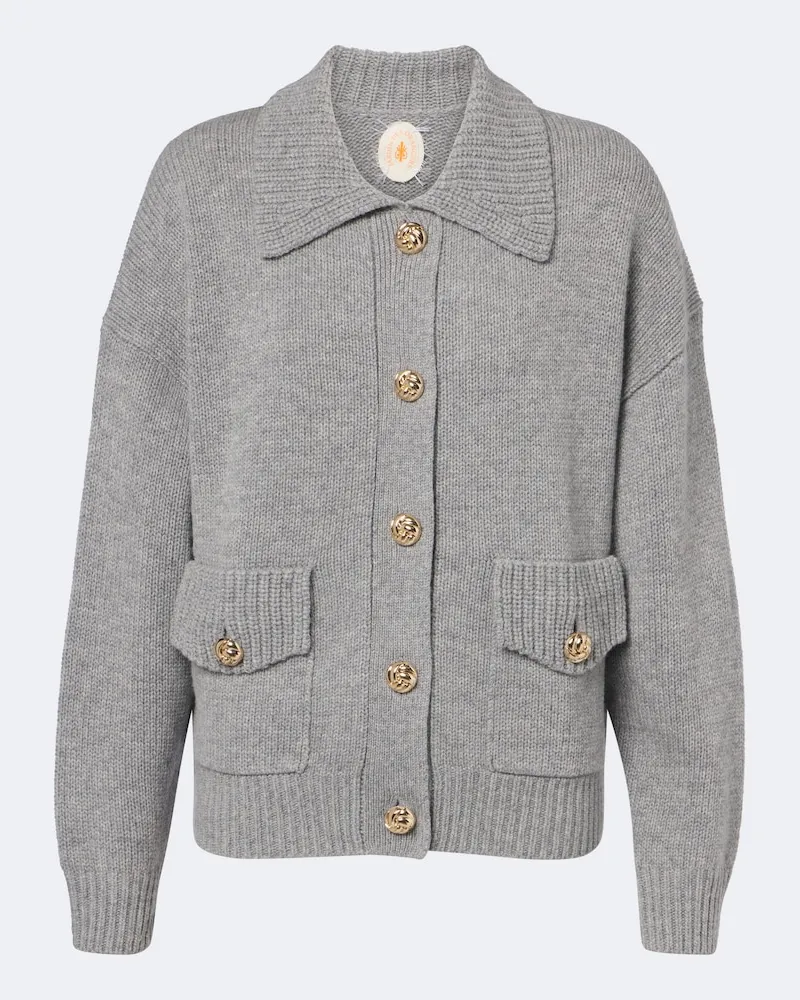 Jardin des Orangers Cardigan in lana e cashmere Grigio