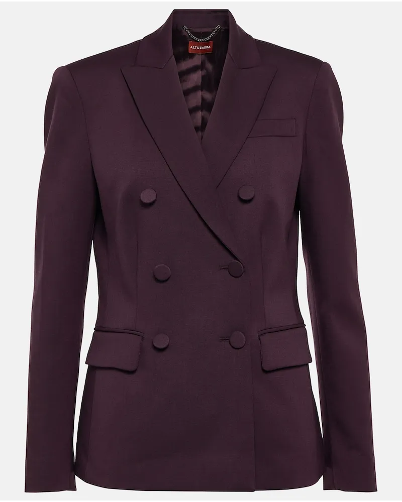 Altuzarra Blazer doppiopetto Indiana in lana Viola