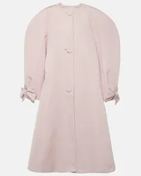 Nina Ricci Cappotto oversize in taffetà Rosa