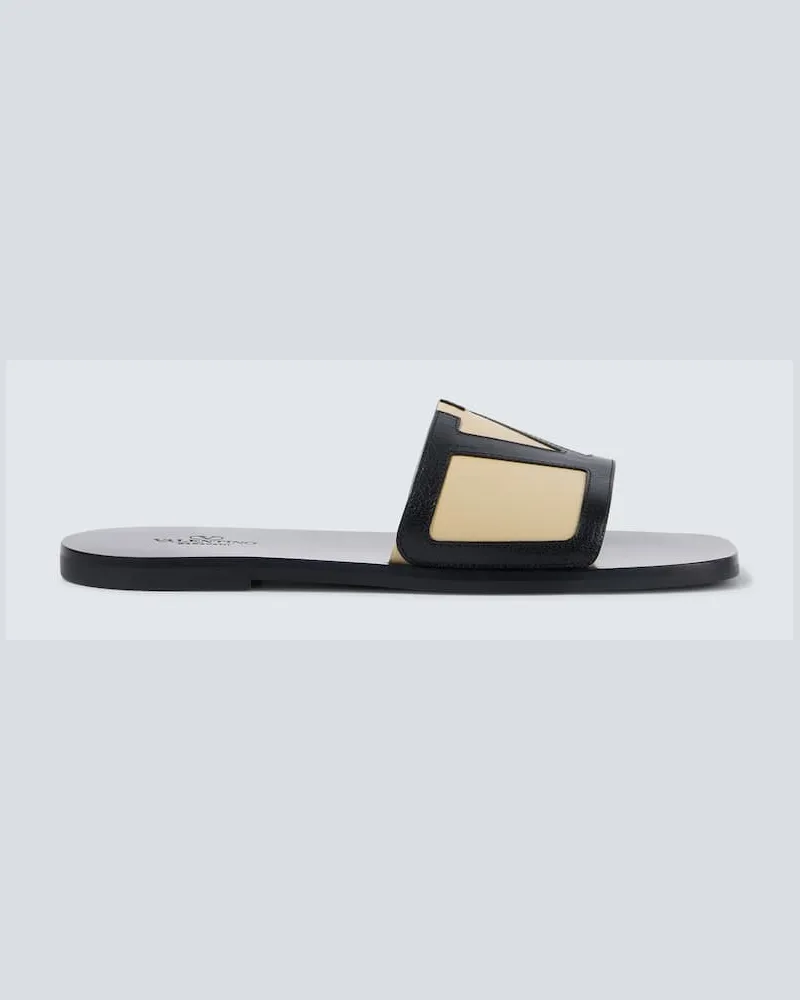 Valentino Garavani Sandali VLogo in pelle Nero