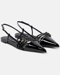 Dolce & Gabbana Ballerine slingback in vernice Nero