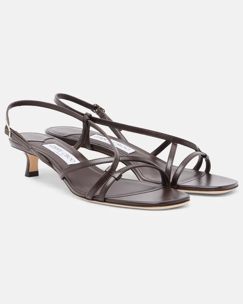 Jimmy Choo Sandali Farris in pelle Marrone