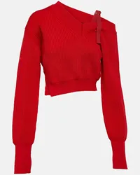 Jacquemus Pullover Seville in misto lana Rosso