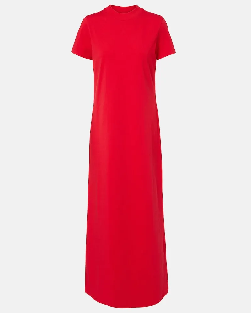 FRANKIE Shop Abito lungo Malo in jersey di cotone Rosso
