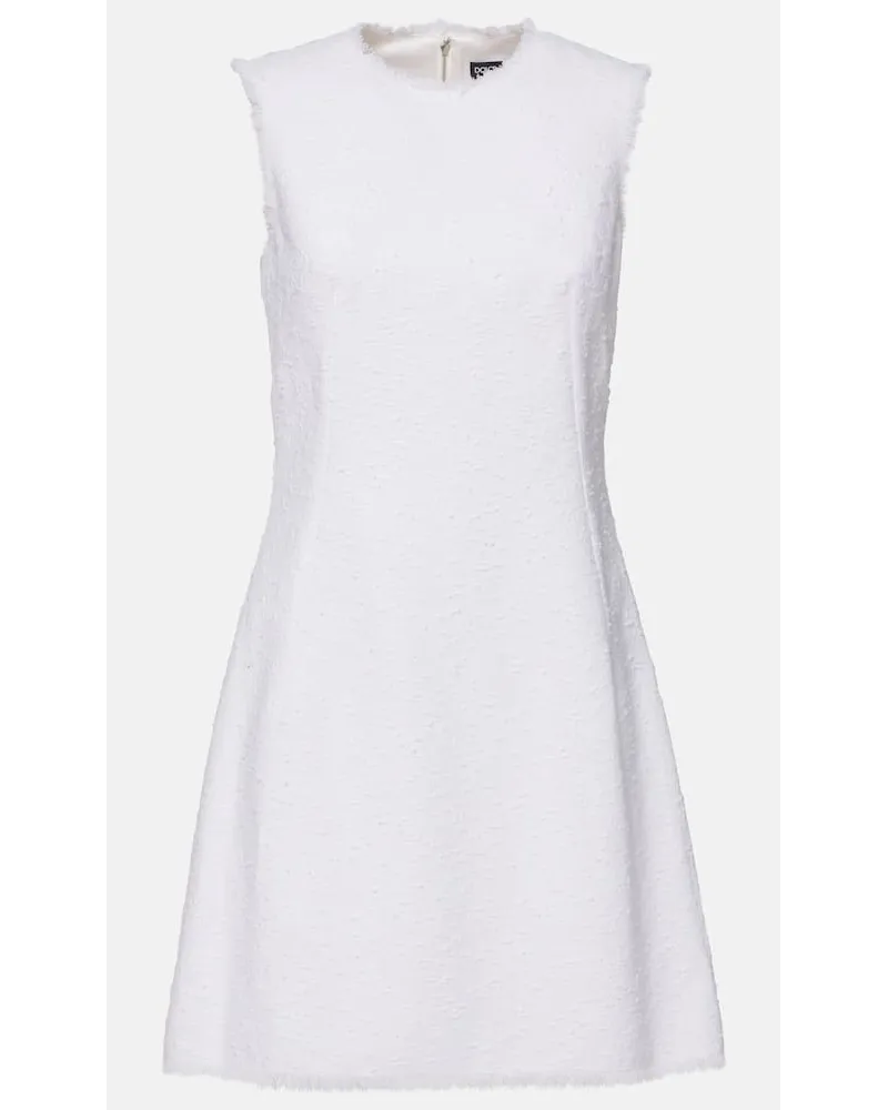 Dolce & Gabbana Abito corto Capri in tweed Bianco