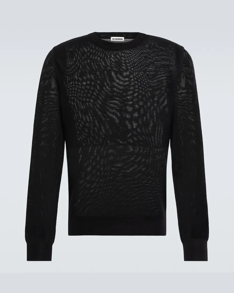 Jil Sander Pullover in lana Nero
