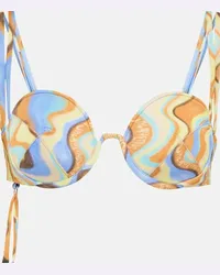 Jacquemus Top bikini Le Haut Aouro con stampa Multicolore