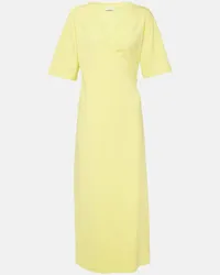 Max Mara Abito midi Pisano in misto cotone Giallo