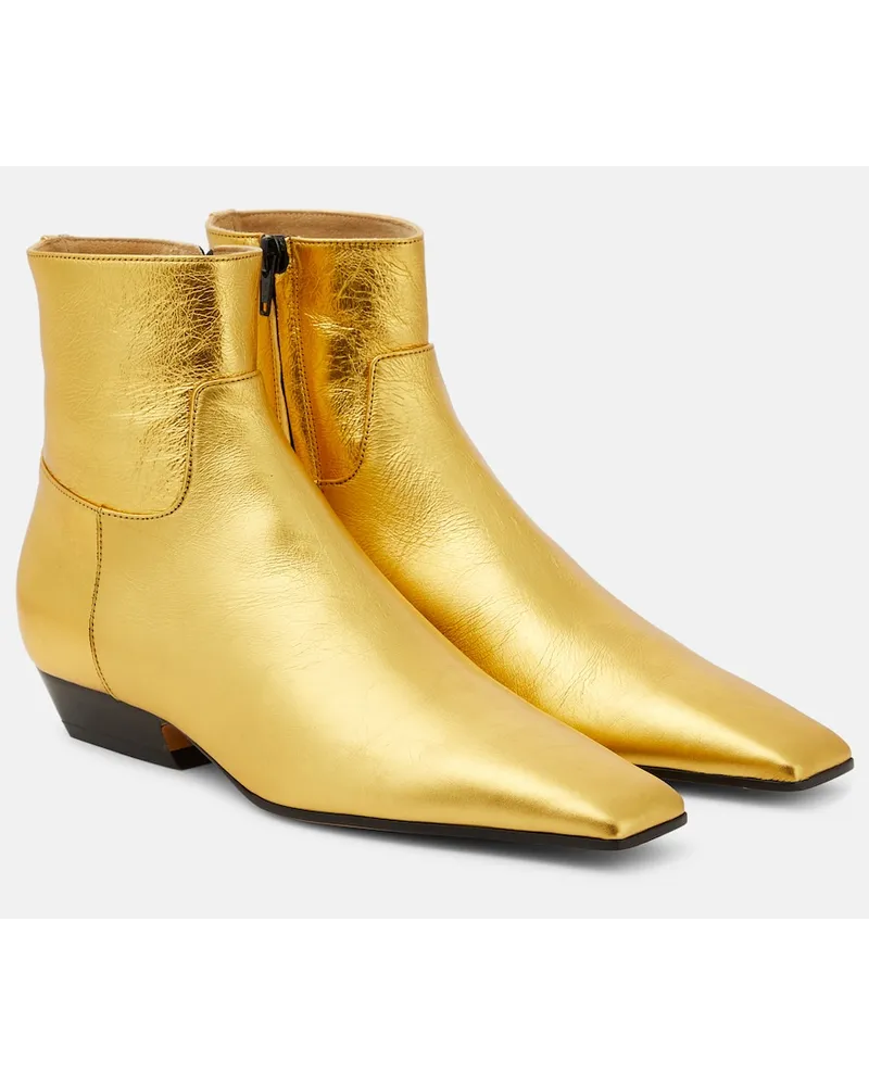 KHAITE Stivaletti Marfa in pelle Oro