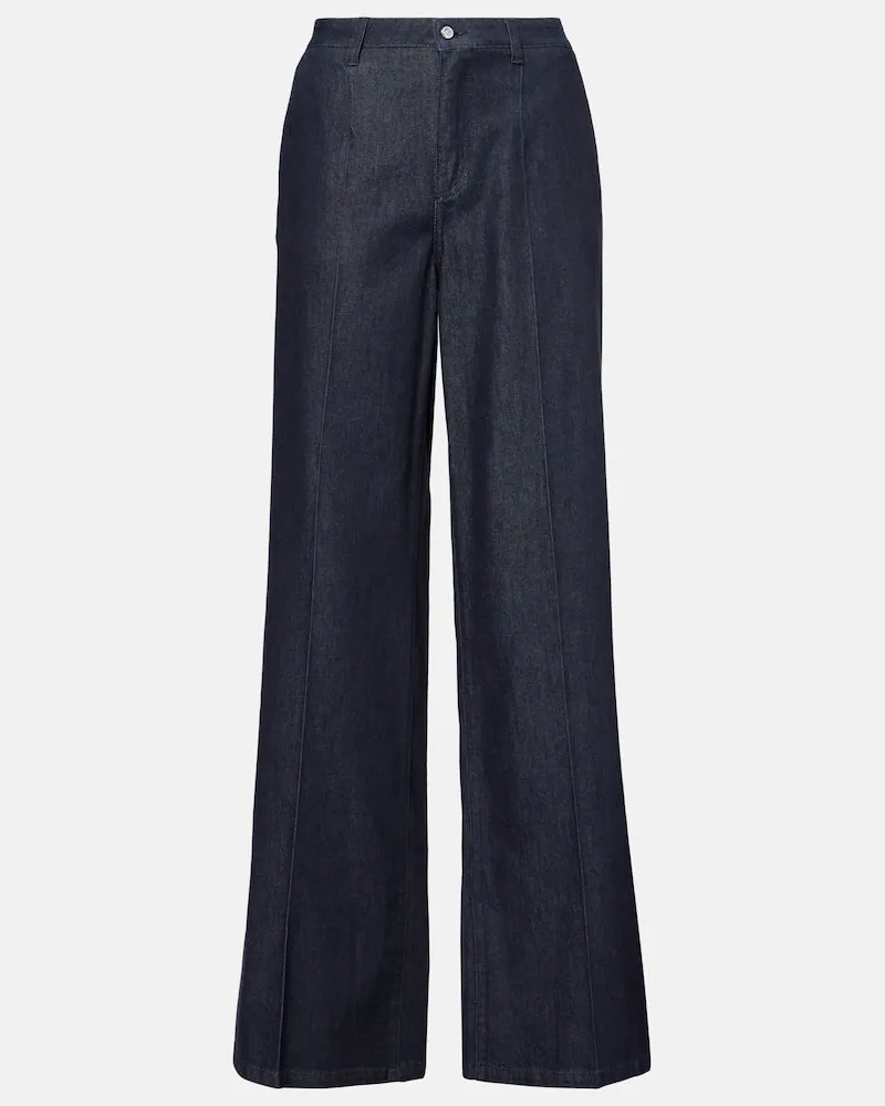 Dolce & Gabbana Jeans a gamba larga e vita alta Blu