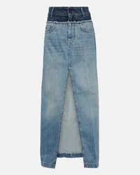 Stella McCartney Gonna lunga di jeans Blu