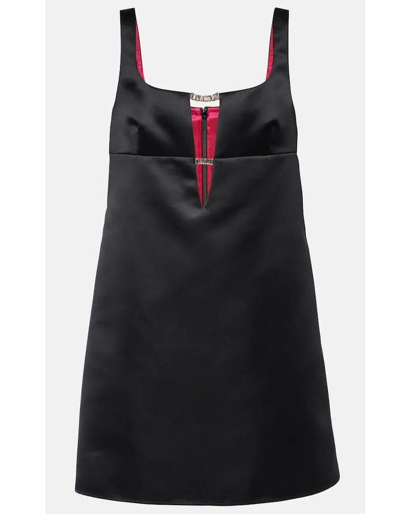 Nina Ricci Miniabito in raso con cut-out Nero