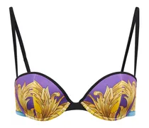 Versace Top bikini con stampa Multicolore