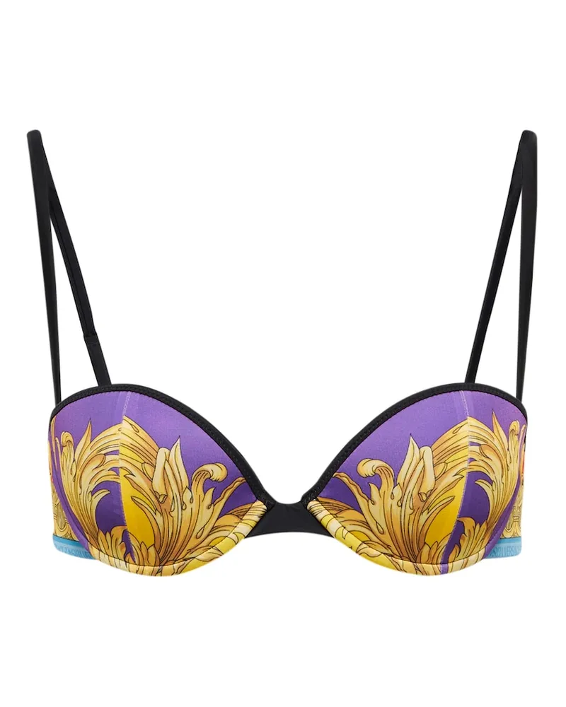 Versace Top bikini con stampa Multicolore