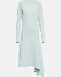 Jil Sander Abito midi in lana Blu