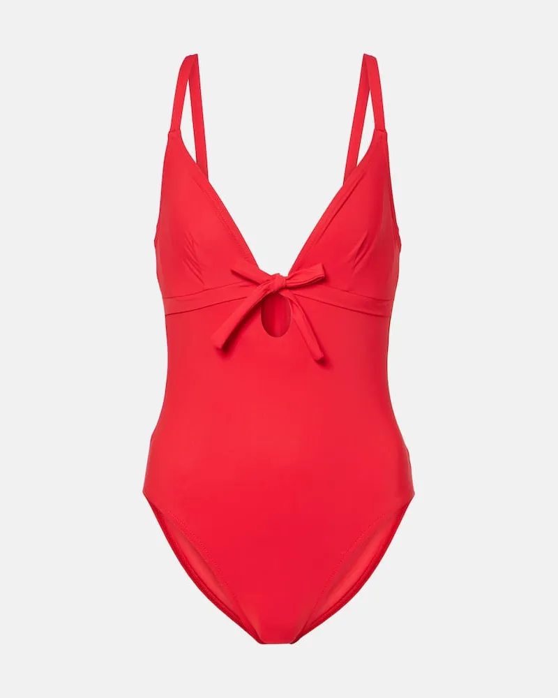 Karla Colletto Costume intero Lenora con fiocco Rosso