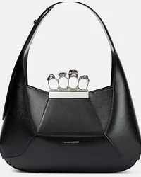 Alexander McQueen Borsa a spalla Jewelled in pelle Nero