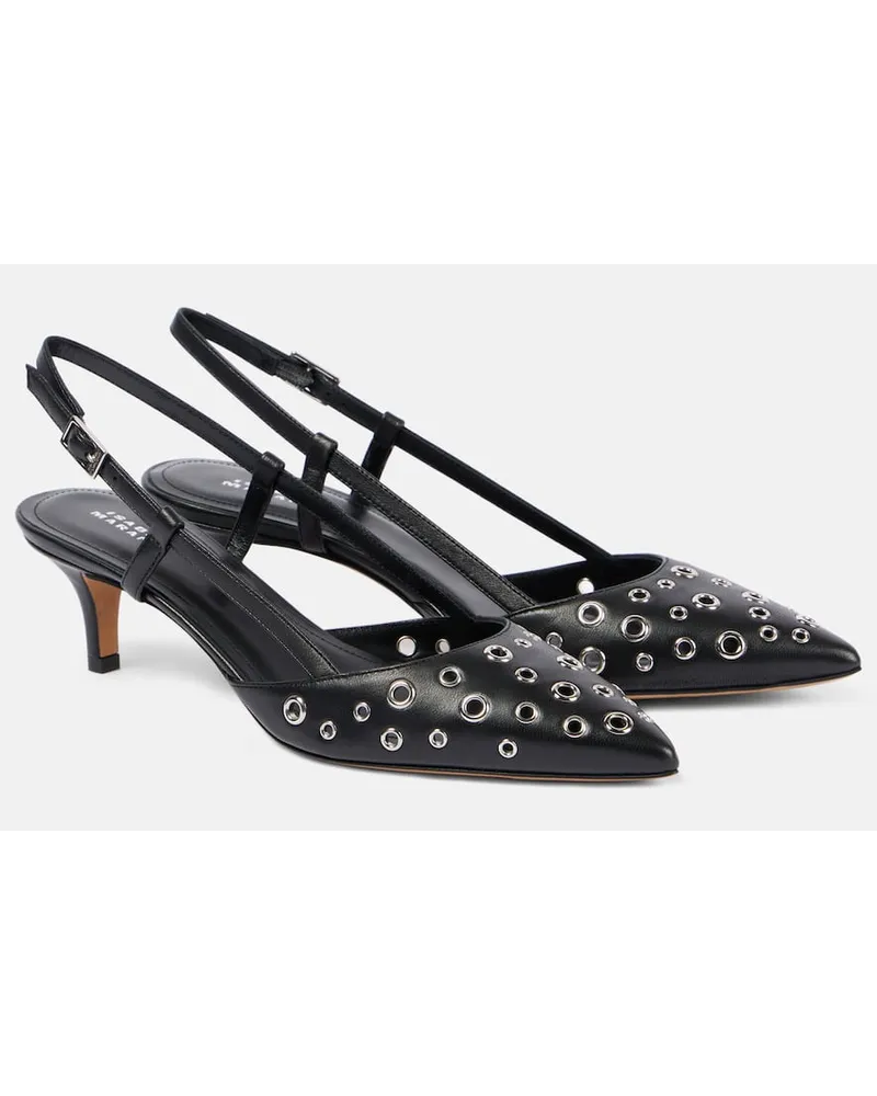 Isabel Marant Pumps slingback Pilia in pelle Nero