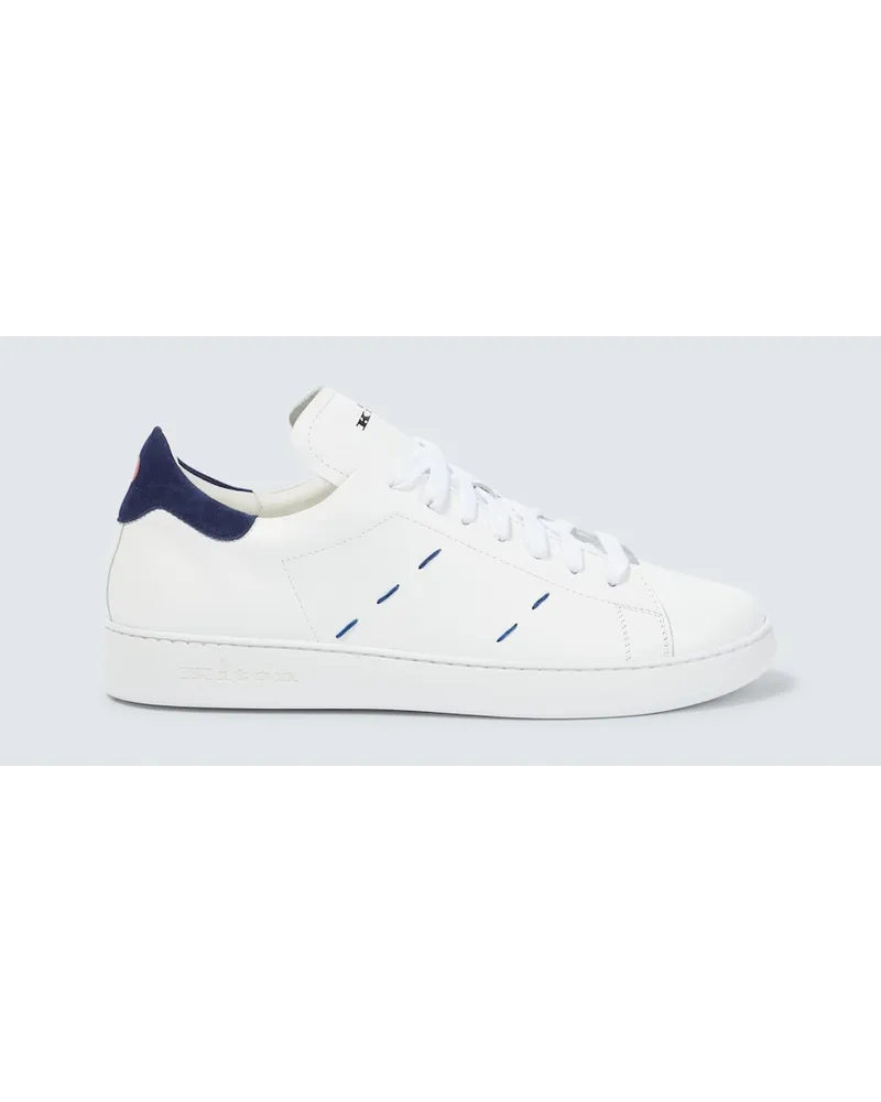 Kiton Sneakers in pelle Bianco