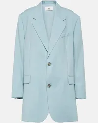 AMI Paris Blazer in lana vergine Blu